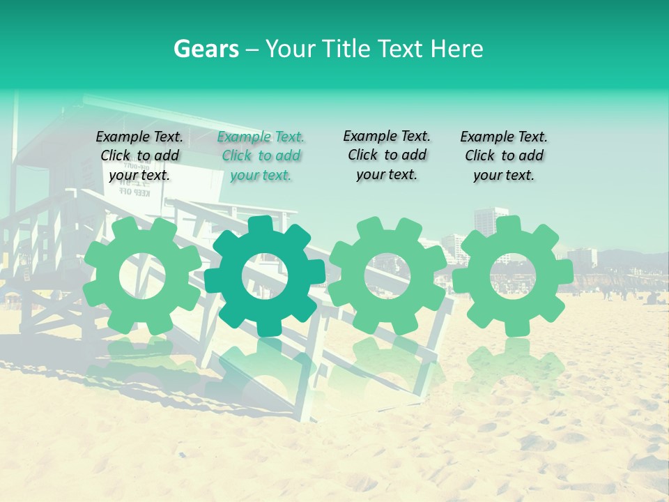 Golden Wallpaper Water PowerPoint Template