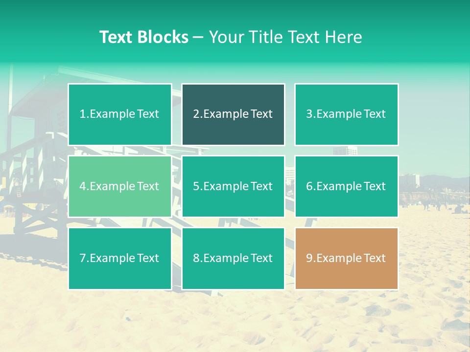 Golden Wallpaper Water PowerPoint Template