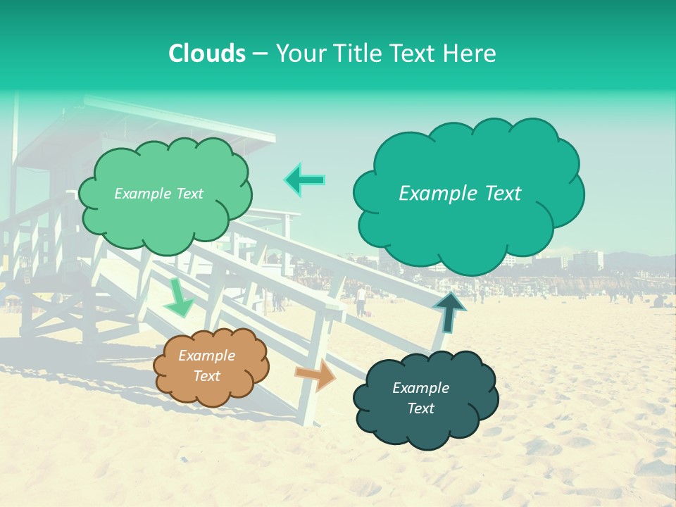 Golden Wallpaper Water PowerPoint Template