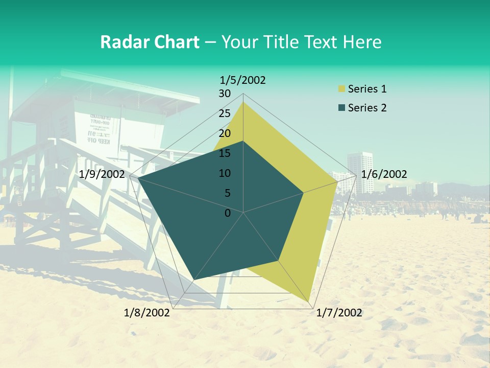 Golden Wallpaper Water PowerPoint Template