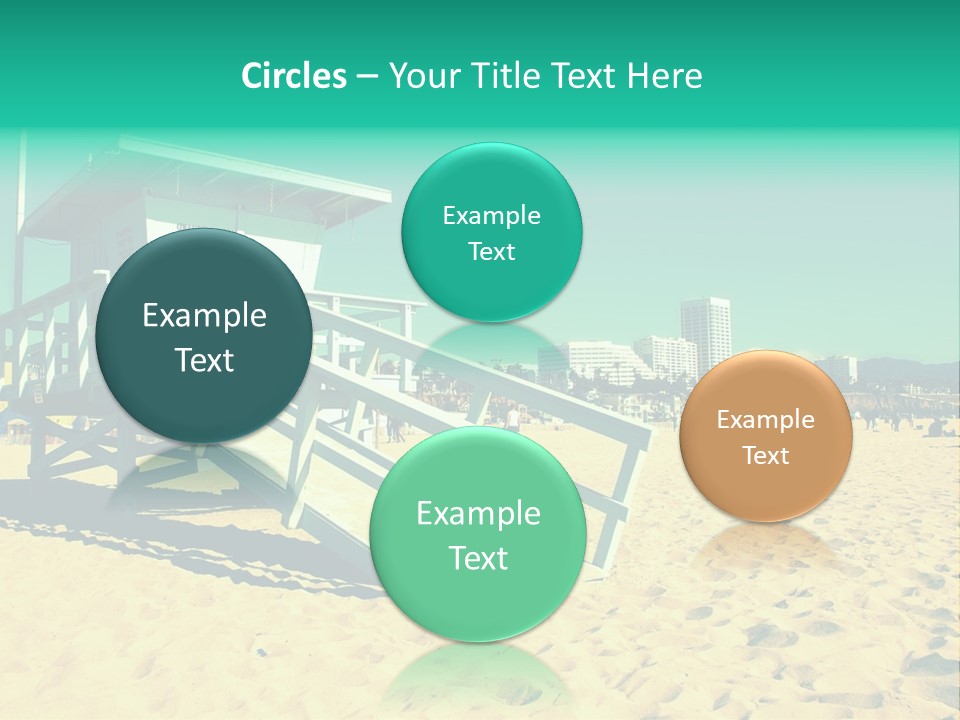 Golden Wallpaper Water PowerPoint Template