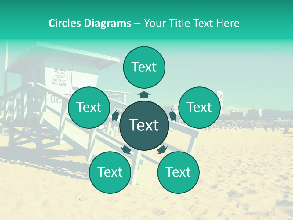 Golden Wallpaper Water PowerPoint Template