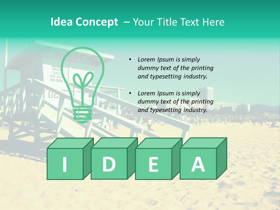 Golden Wallpaper Water PowerPoint Template