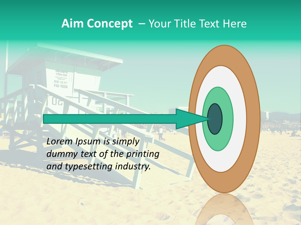 Golden Wallpaper Water PowerPoint Template