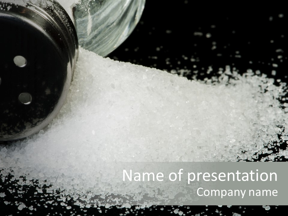 Bottle Sodium Care PowerPoint Template