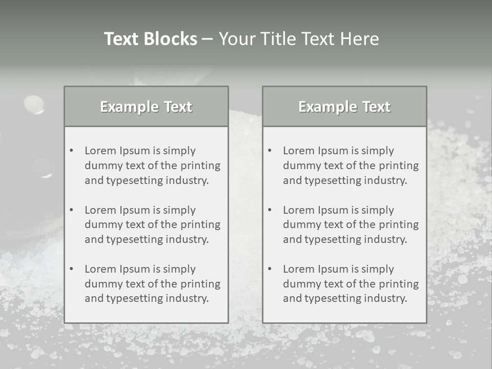 Bottle Sodium Care PowerPoint Template
