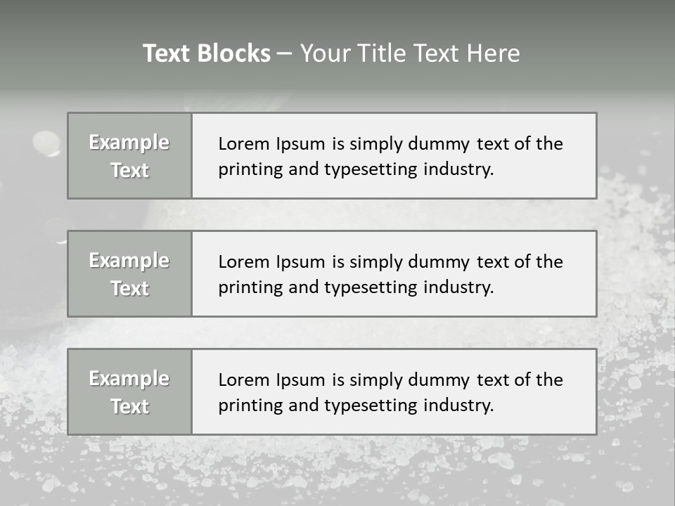Bottle Sodium Care PowerPoint Template
