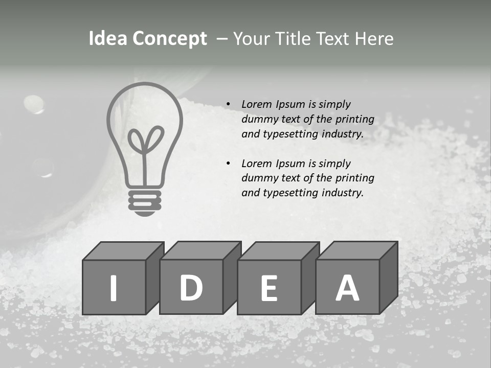Bottle Sodium Care PowerPoint Template