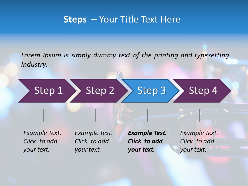 March Detail Drumband PowerPoint Template