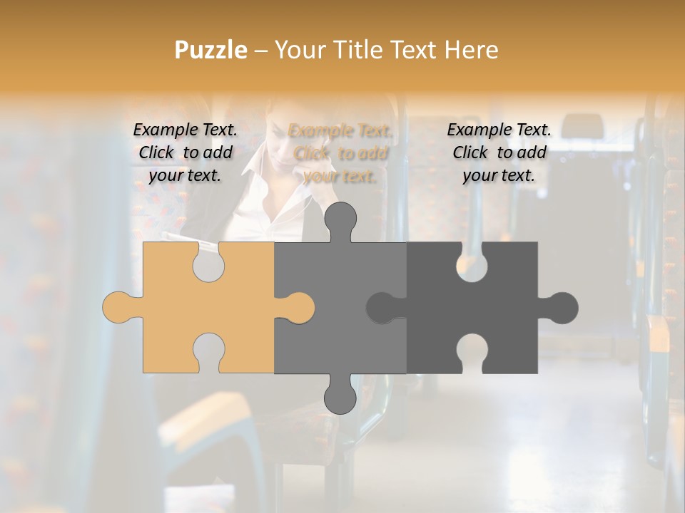 Music Woman Caucasian PowerPoint Template