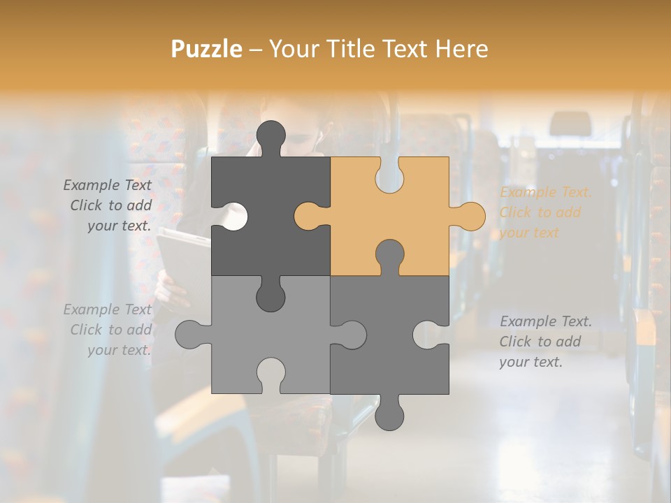 Music Woman Caucasian PowerPoint Template