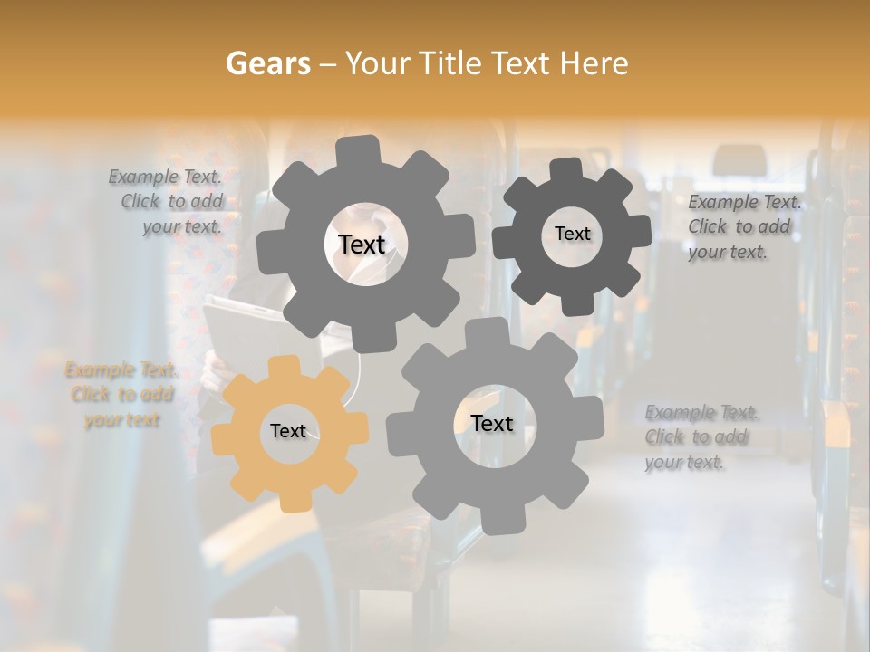 Music Woman Caucasian PowerPoint Template