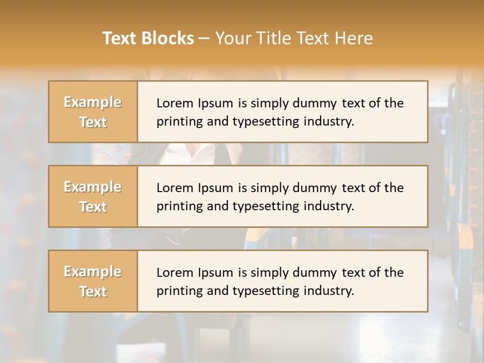 Music Woman Caucasian PowerPoint Template