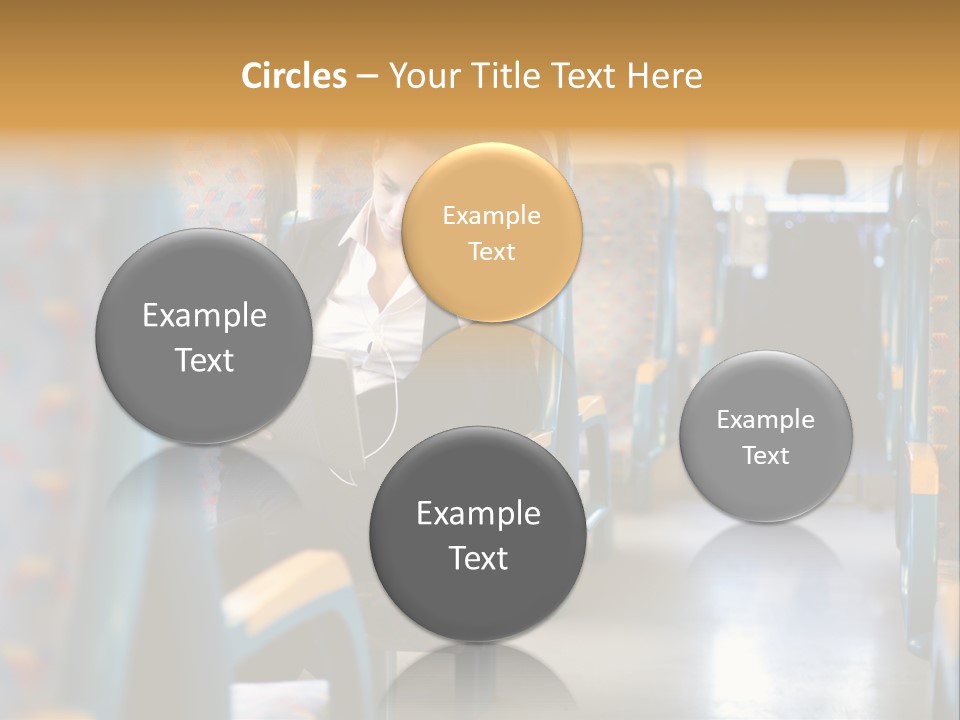 Music Woman Caucasian PowerPoint Template