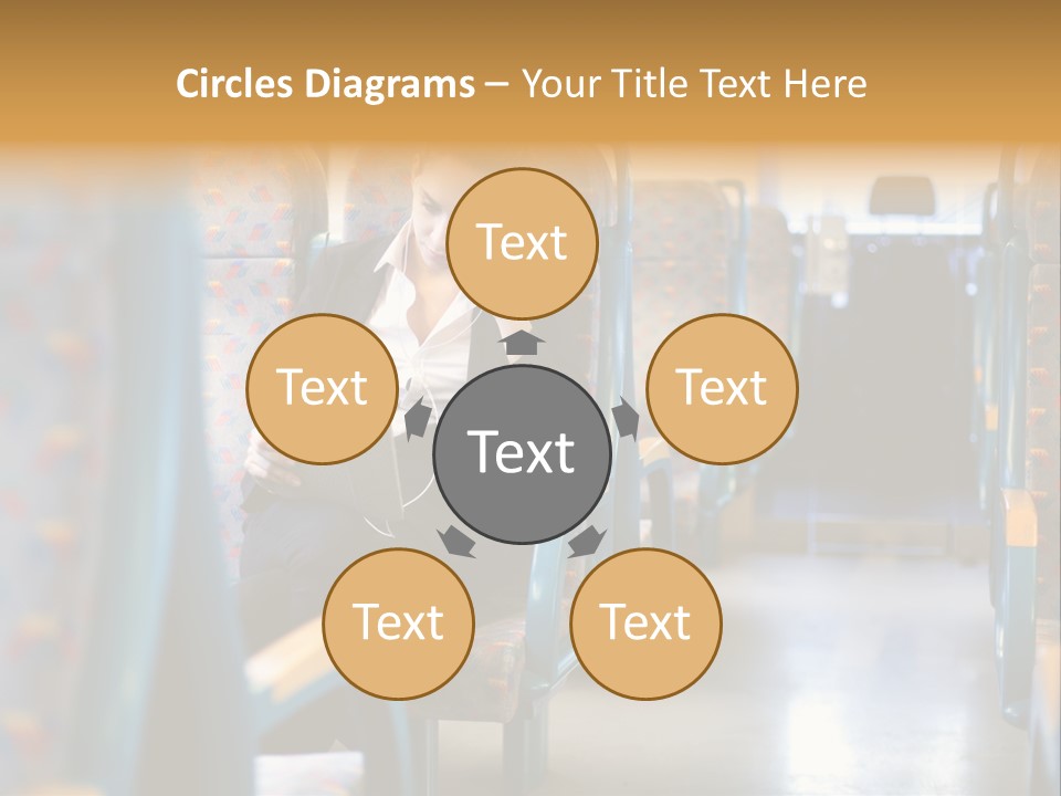 Music Woman Caucasian PowerPoint Template