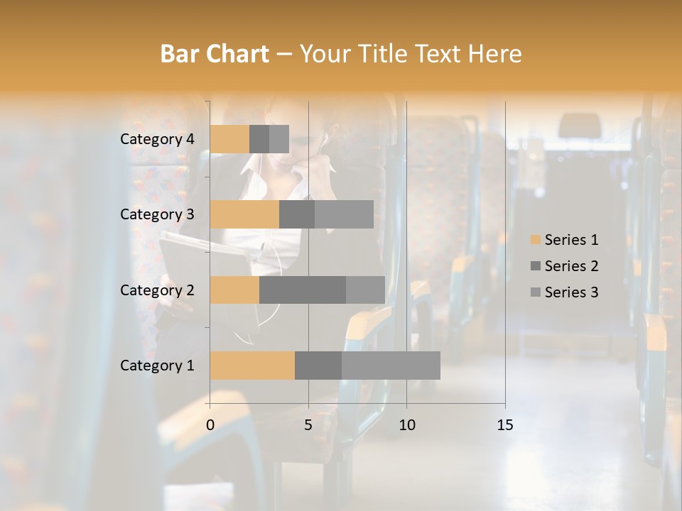 Music Woman Caucasian PowerPoint Template