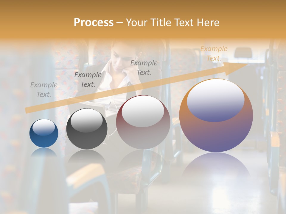 Music Woman Caucasian PowerPoint Template