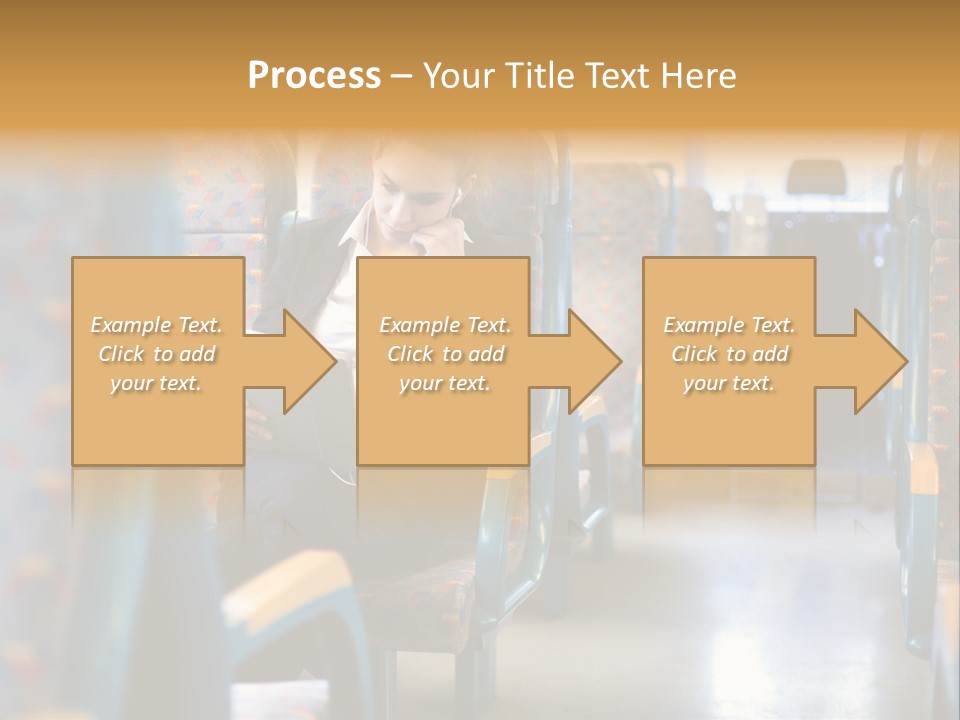 Music Woman Caucasian PowerPoint Template