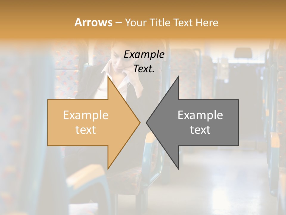 Music Woman Caucasian PowerPoint Template