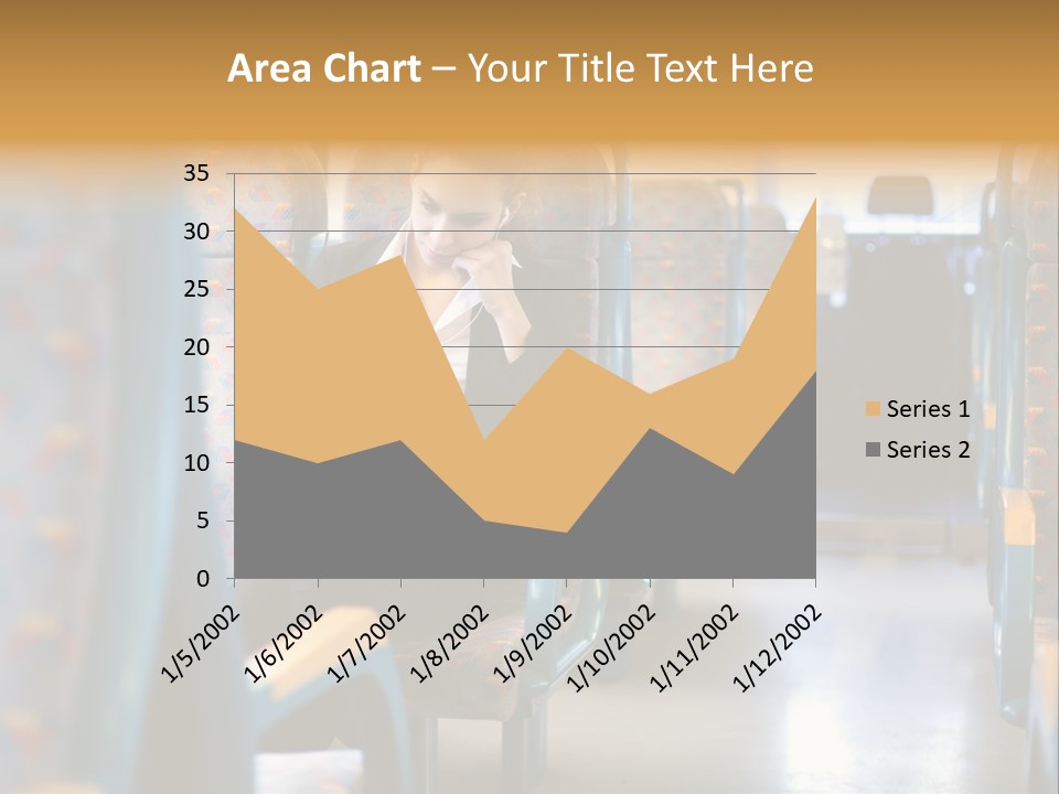 Music Woman Caucasian PowerPoint Template