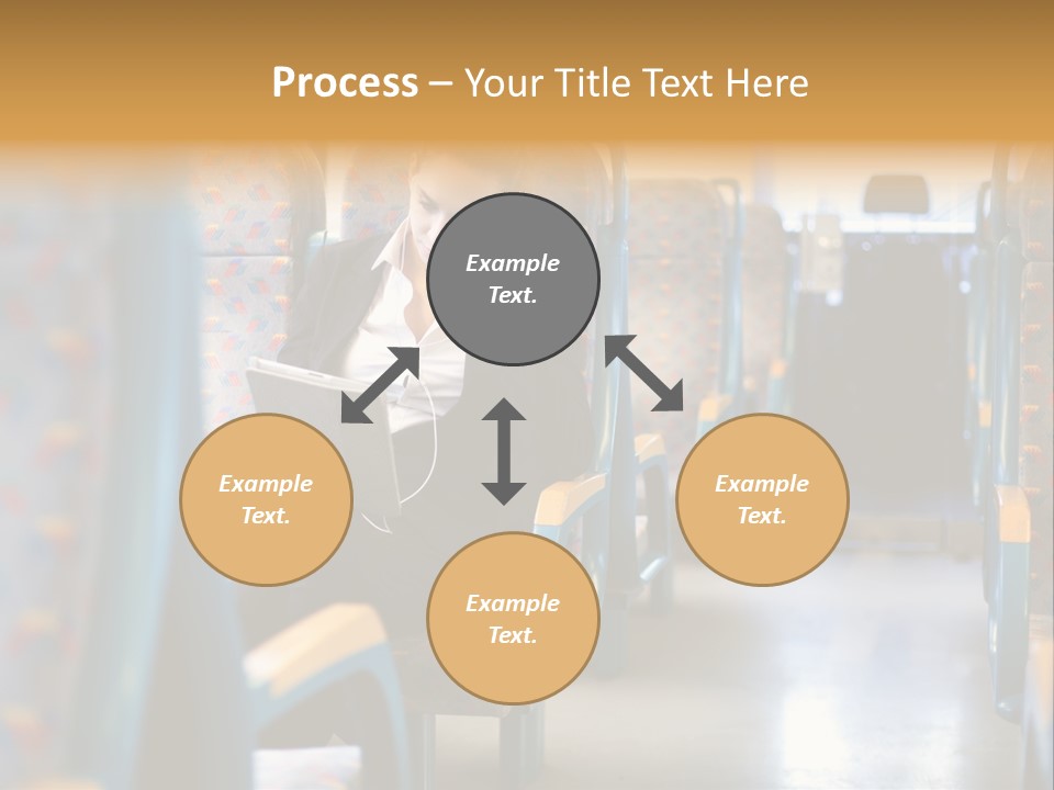 Music Woman Caucasian PowerPoint Template