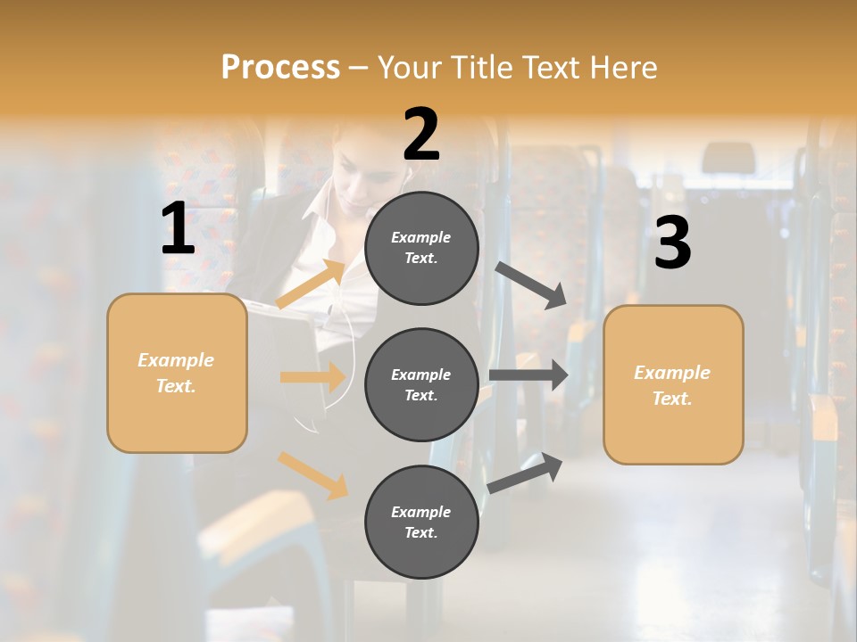 Music Woman Caucasian PowerPoint Template