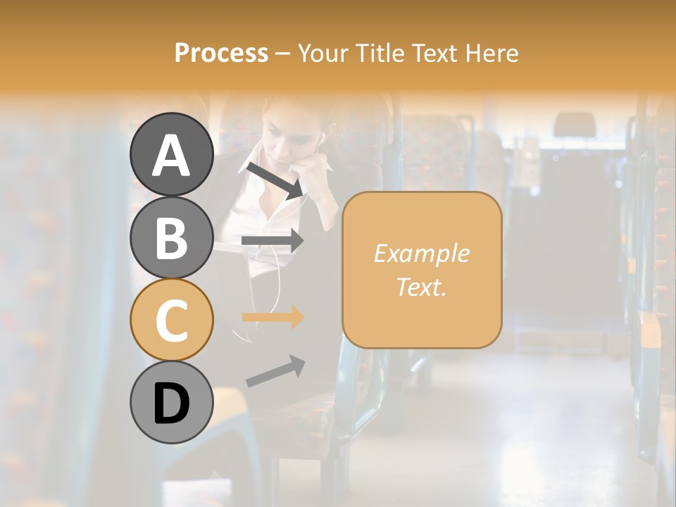 Music Woman Caucasian PowerPoint Template