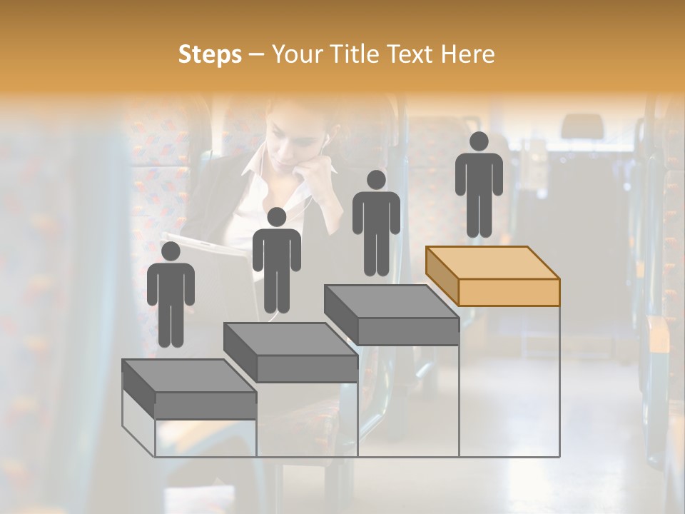 Music Woman Caucasian PowerPoint Template