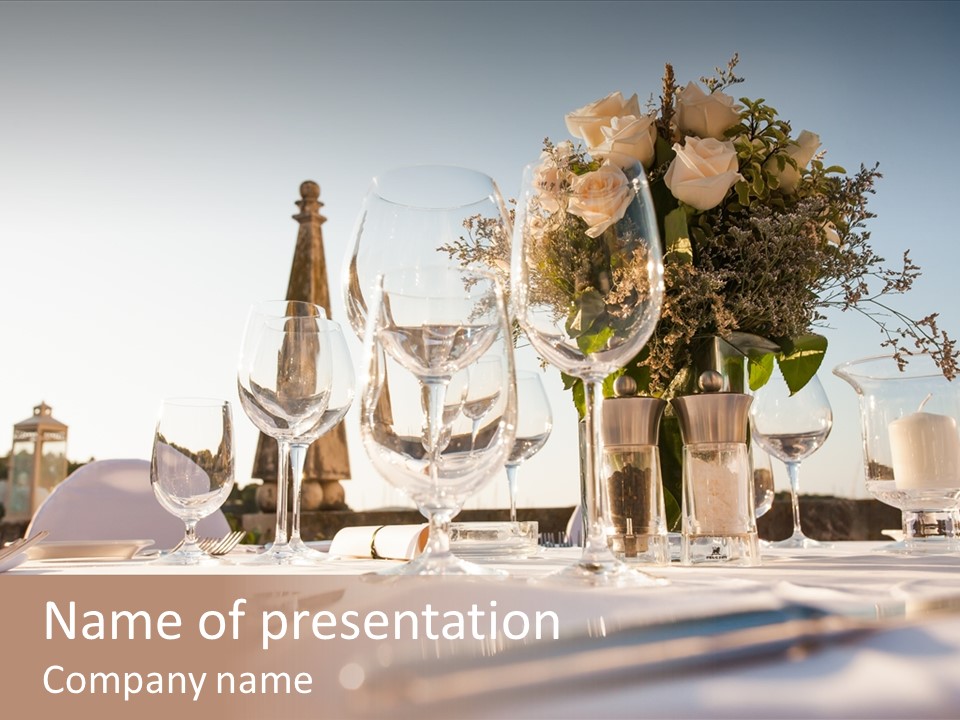 Party Luxury Arrangement PowerPoint Template