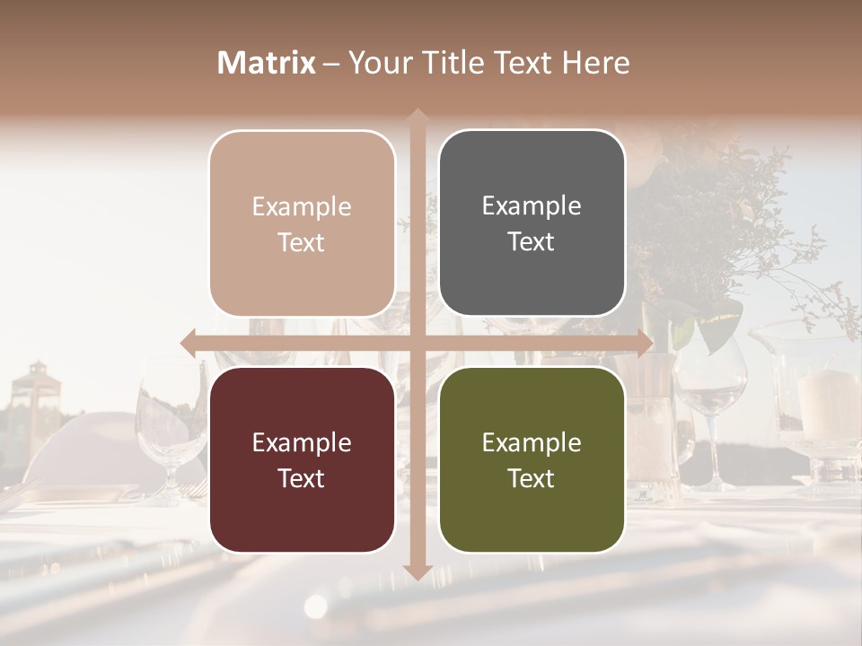 Party Luxury Arrangement PowerPoint Template