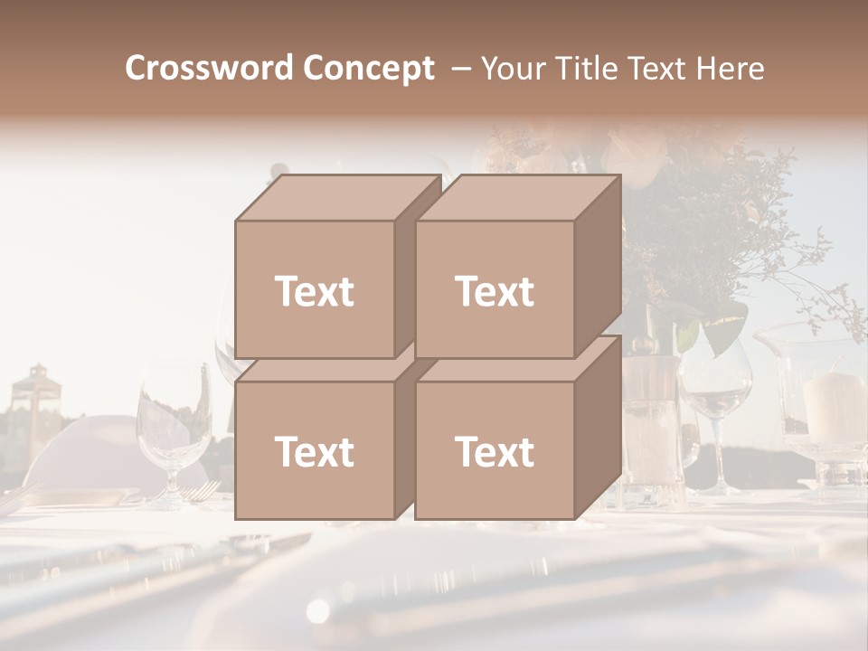 Party Luxury Arrangement PowerPoint Template