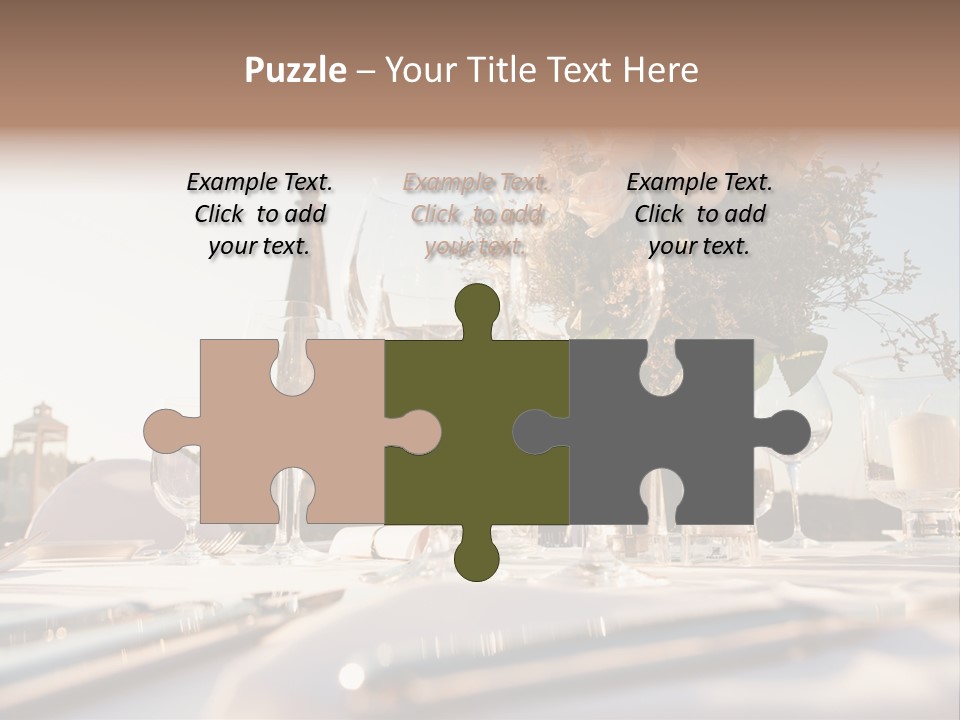 Party Luxury Arrangement PowerPoint Template