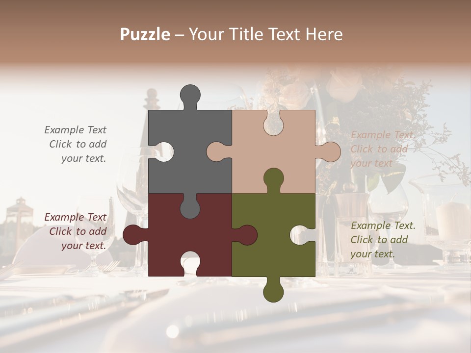 Party Luxury Arrangement PowerPoint Template