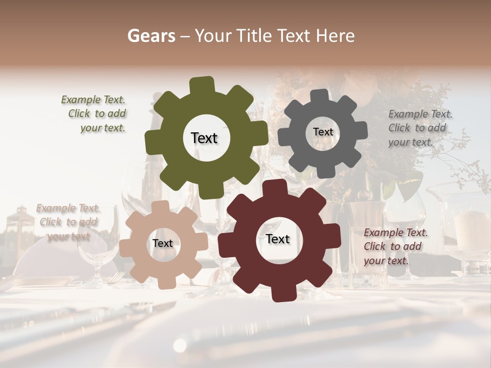 Party Luxury Arrangement PowerPoint Template