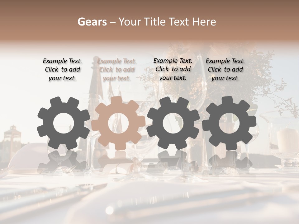 Party Luxury Arrangement PowerPoint Template