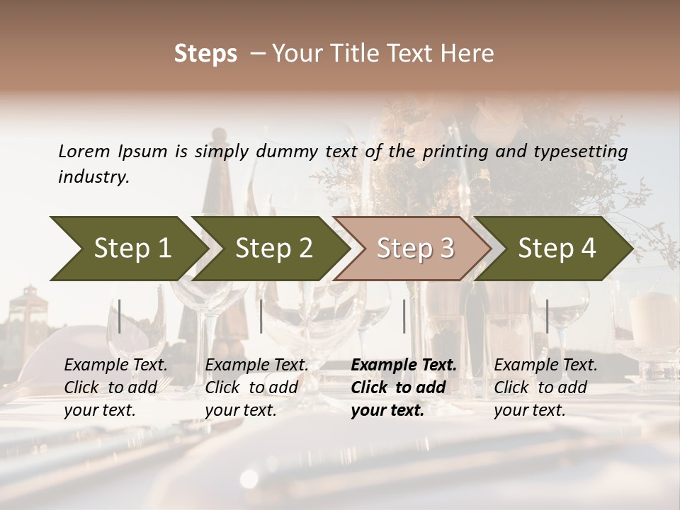 Party Luxury Arrangement PowerPoint Template