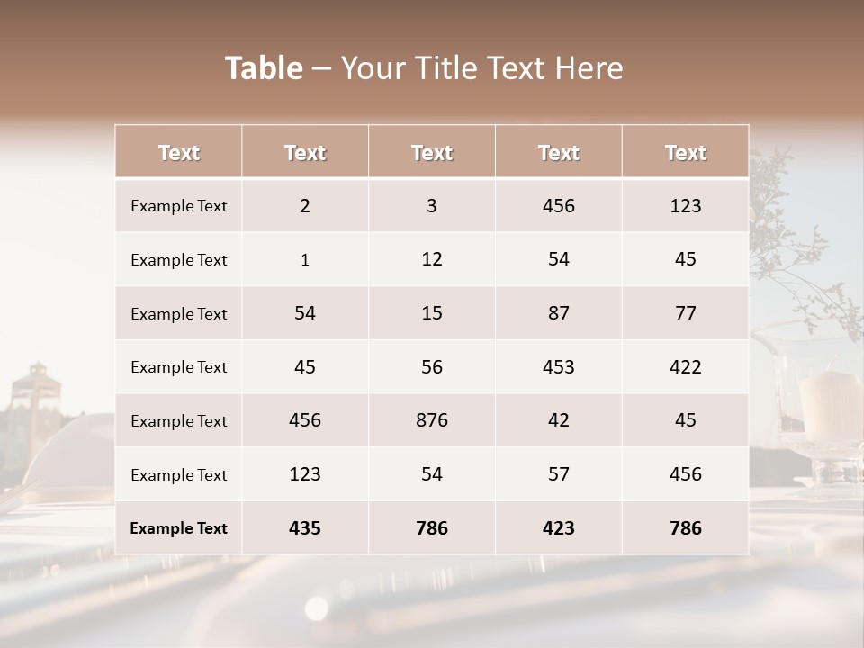 Party Luxury Arrangement PowerPoint Template