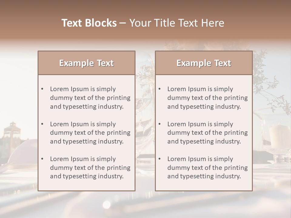 Party Luxury Arrangement PowerPoint Template
