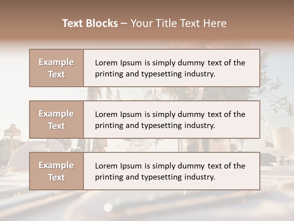 Party Luxury Arrangement PowerPoint Template