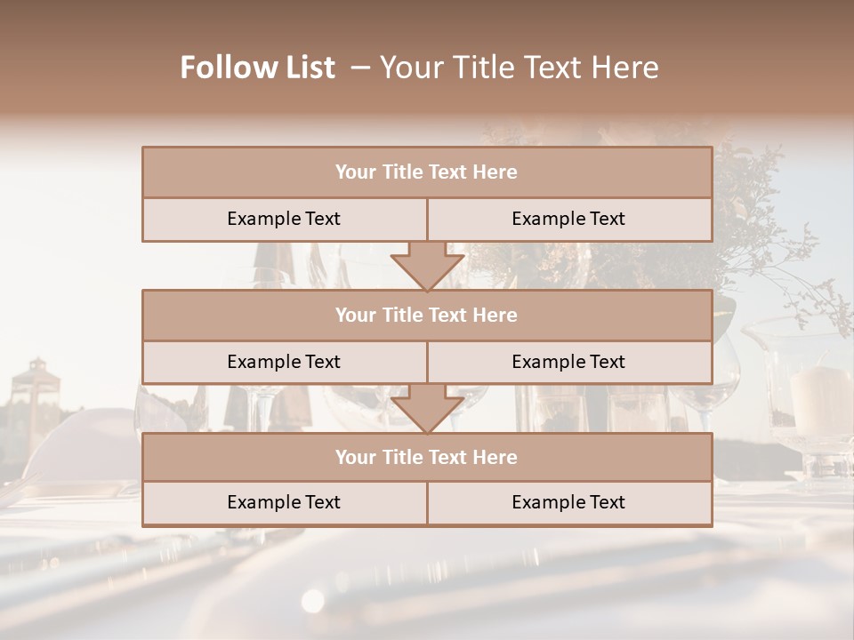 Party Luxury Arrangement PowerPoint Template