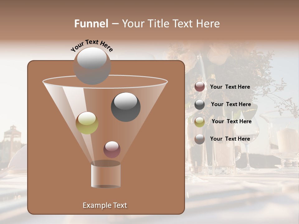 Party Luxury Arrangement PowerPoint Template