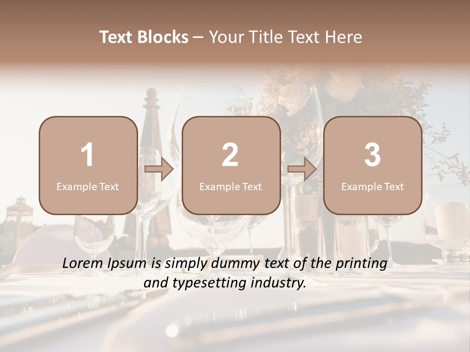 Party Luxury Arrangement PowerPoint Template