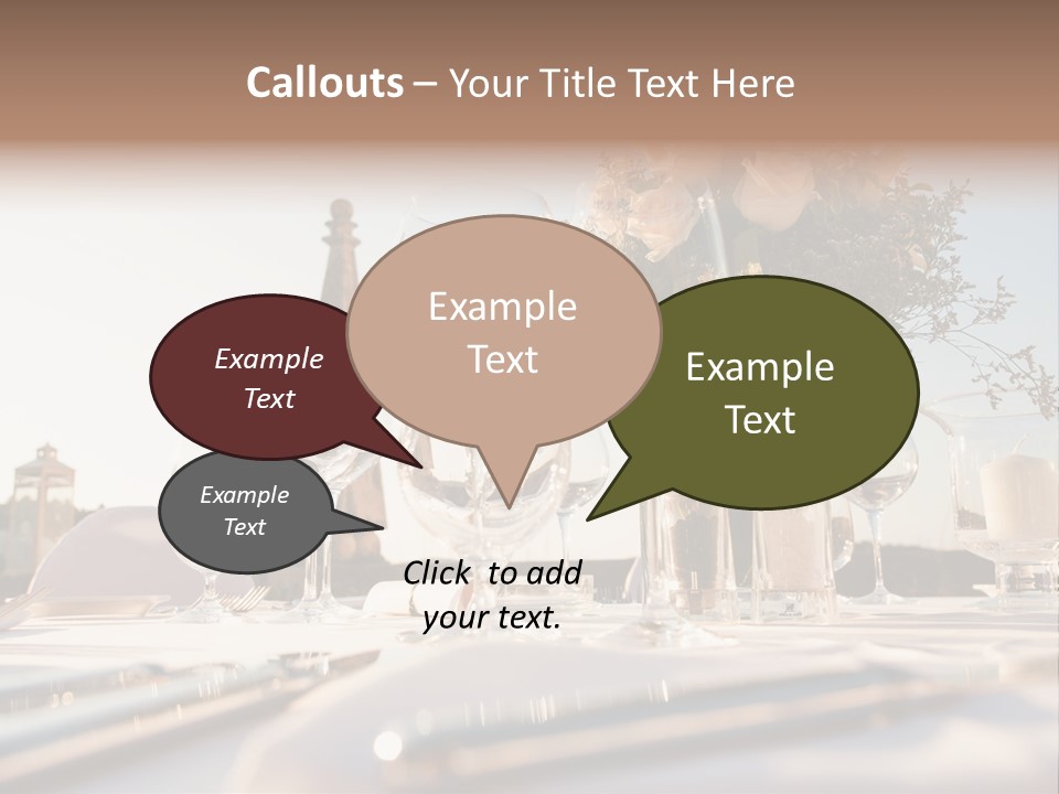 Party Luxury Arrangement PowerPoint Template