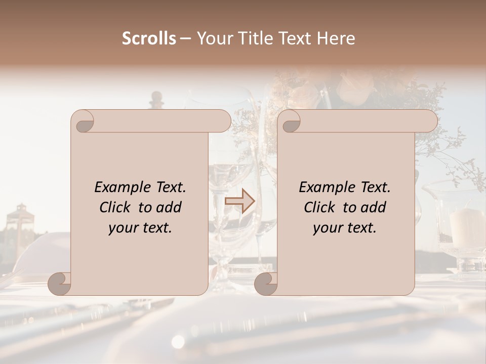 Party Luxury Arrangement PowerPoint Template