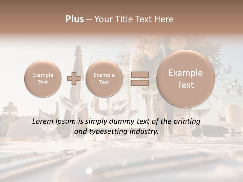 Party Luxury Arrangement PowerPoint Template