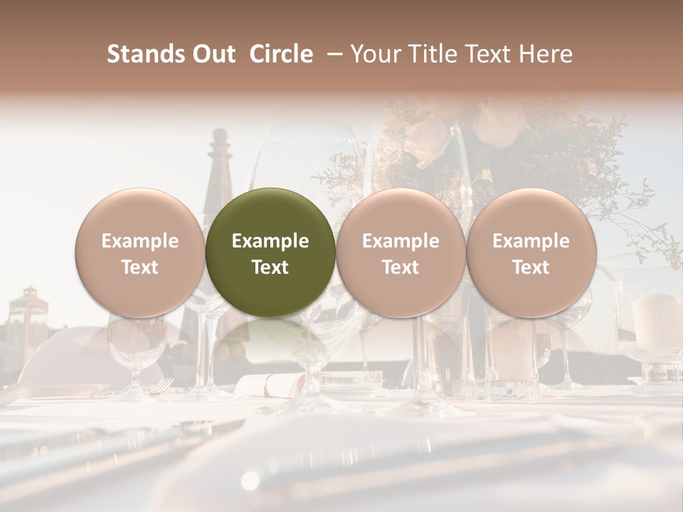Party Luxury Arrangement PowerPoint Template