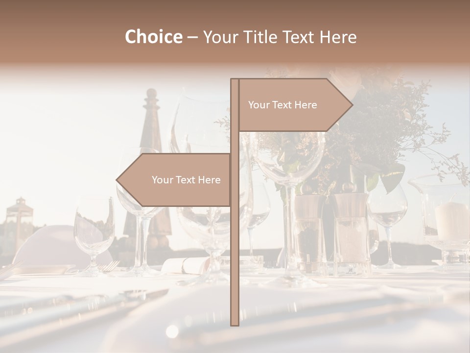 Party Luxury Arrangement PowerPoint Template