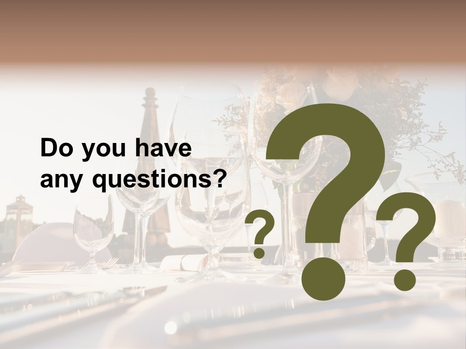 Party Luxury Arrangement PowerPoint Template