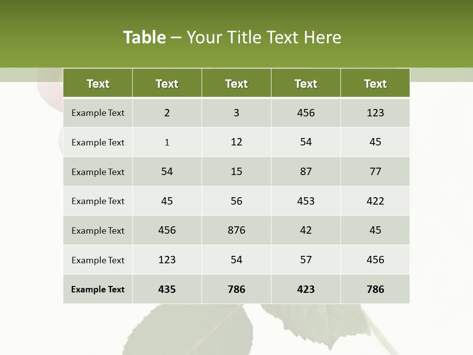 Nature Soft Cream PowerPoint Template