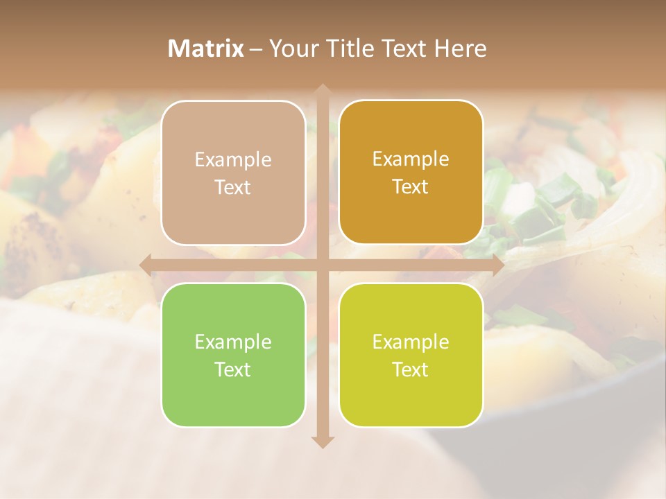 Panfried Large Chunks Carrots PowerPoint Template